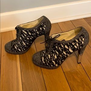 Chanel Tweed Booties
